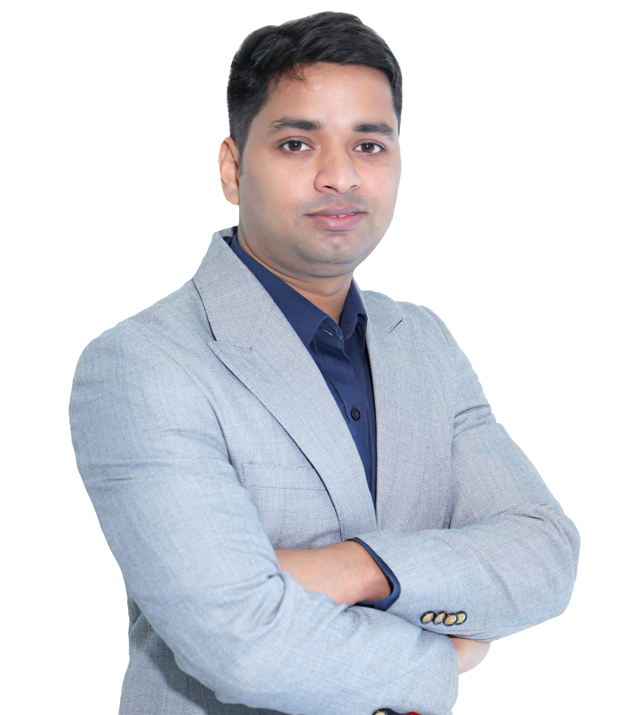 image of leader with grayish background