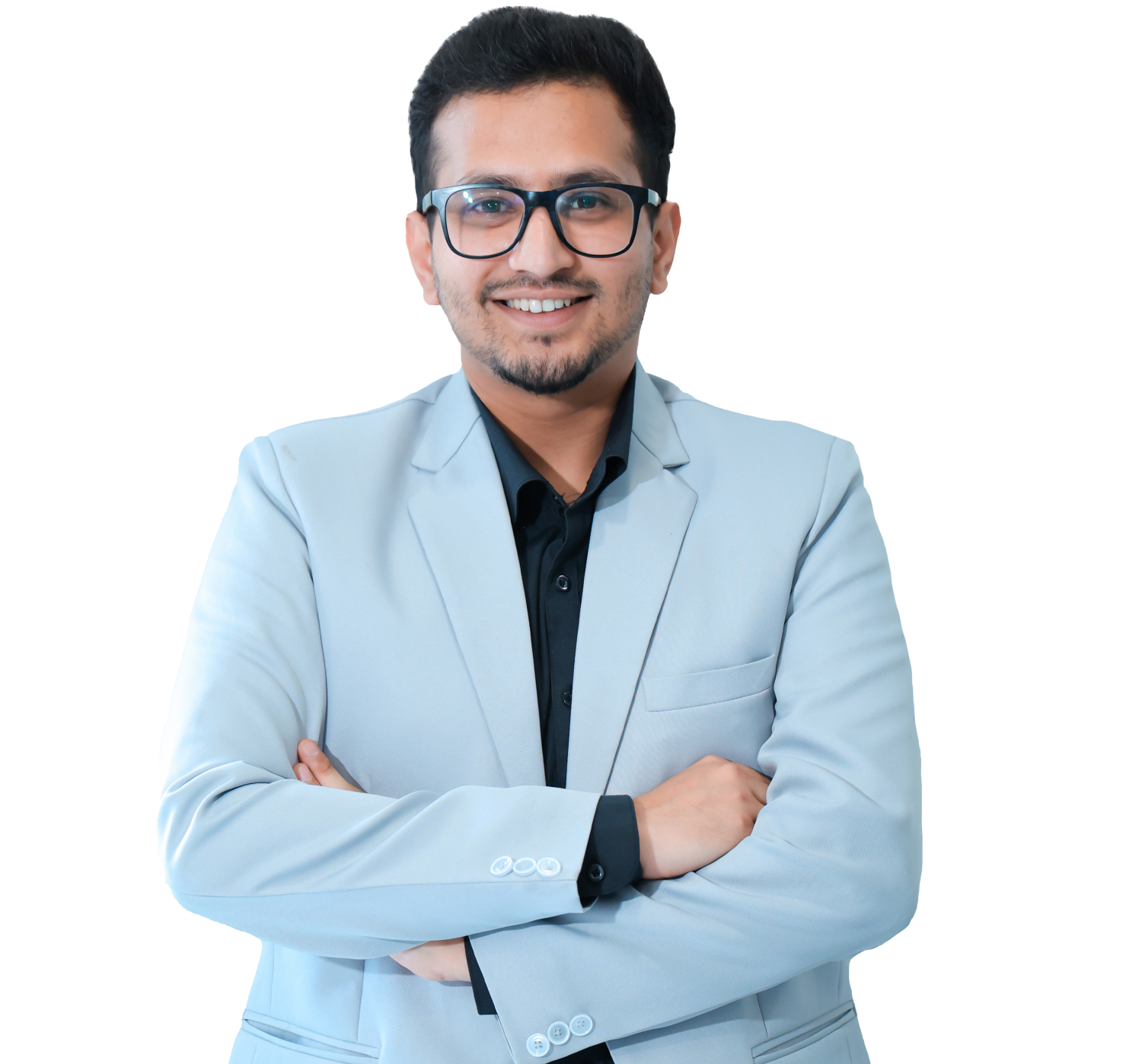 image of leader with grayish background
