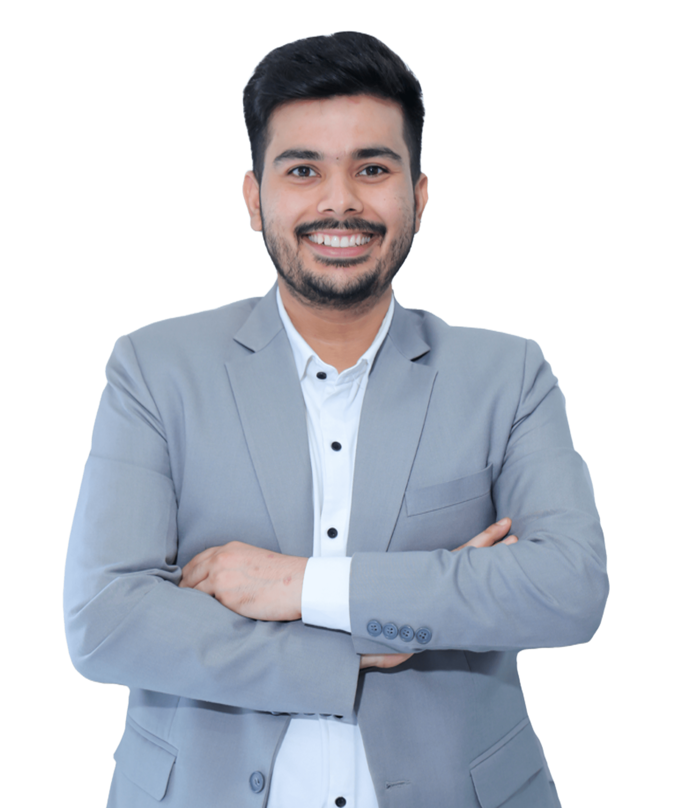 image of leader with grayish background